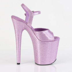 Pleaser FLAMINGO-809GP Lila Glitter Pole Dance Shoes