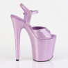 Pleaser FLAMINGO-809GP Lila Glitter Pole Dance Shoes