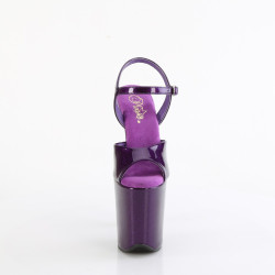 Pleaser FLAMINGO-809GP Purple Glitter Pole Dance Shoes