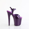 Pleaser FLAMINGO-809GP Purple Glitter Pole Dance Shoes