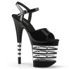 Pleaser FLAMINGO-809LN Black Exotic Pole Dance Shoes