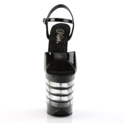Pleaser FLAMINGO-809LN Black Exotic Pole Dance Shoes