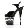Pleaser FLAMINGO-809LN Black Exotic Pole Dance Shoes