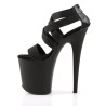 Pleaser FLAMINGO-869 Black Exotic Pole Dance High Heels