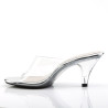Fabulicious BELLE-301 Transparent Low Heeled Mules Women