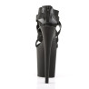 Pleaser FLAMINGO-869 Black Exotic Pole Dance High Heels