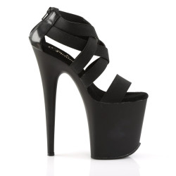 Pleaser FLAMINGO-869 Black Exotic Pole Dance High Heels