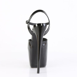 Pleaser JUBILANT-09 Black Stiletto Heeled Platform Sandals