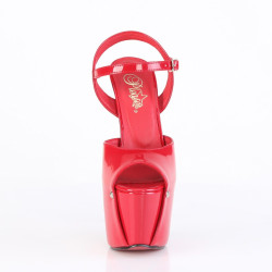Pleaser JUBILANT-09 Red Stiletto Heeled Platform Sandals