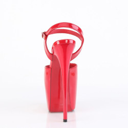 Pleaser JUBILANT-09 Red Stiletto Heeled Platform Sandals