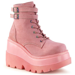 Demonia SHAKER-52 Rose Vegan Suede Sale Women