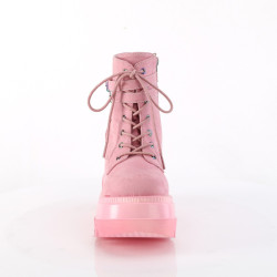 Demonia SHAKER-52 Rose Vegan Suede Sale Women