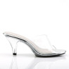 Fabulicious BELLE-301 Transparent Low Heeled Mules Women