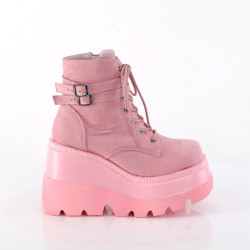 Demonia SHAKER-52 Rose Vegan Suede Sale Women