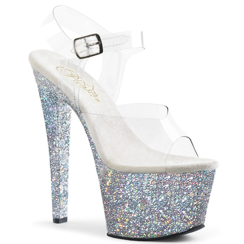 Pleaser SKY-308LG Glitter High Heeled Pole Dance Shoes Pleaser SKY-308LG Glitter High Heeled Pole Dance Shoes