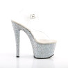 Pleaser SKY-308LG Glitter High Heeled Pole Dance Shoes