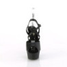 Pleaser DELIGHT-624-1 Black Vegan Leather Sale Women