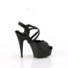 Pleaser DELIGHT-624-1 Black Vegan Leather Sale Women