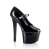 Pleaser SKY-387 Black Platform High Heeled Pumps Women