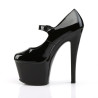 Pleaser SKY-387 Black Platform High Heeled Pumps Women