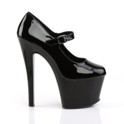 Pleaser SKY-387 Black Platform High Heeled Pumps Women