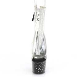 Pleaser STARDUST-1018C-2RS Transparent Black Sale Women