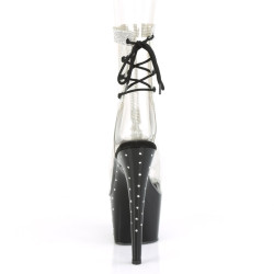 Pleaser STARDUST-1018C-2RS Transparent Black Sale Women