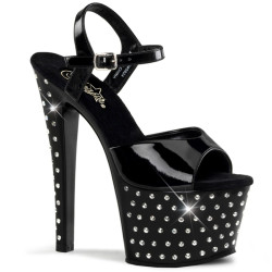 Pleaser STARDUST-709 Patent High Heeled Disco Shoes
