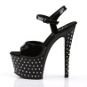 Pleaser STARDUST-709 Patent High Heeled Disco Shoes