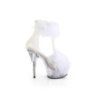 Pleaser DELIGHT-624F Transparent White Fur Sale Women