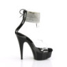 Pleaser DELIGHT-624RS Transparent Black Sale Heeled Women