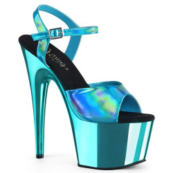 Pleaser ADORE-709HGCH Turquoise Platform High Heels