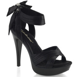 Fabulicious COCKTAIL-568 Black Strappy Heeled Sandals