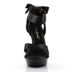 Fabulicious COCKTAIL-568 Black Strappy Heeled Sandals