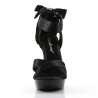 Fabulicious COCKTAIL-568 Black Strappy Heeled Sandals