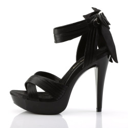 Fabulicious COCKTAIL-568 Black Strappy Heeled Sandals