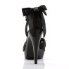 Fabulicious COCKTAIL-568 Black Strappy Heeled Sandals