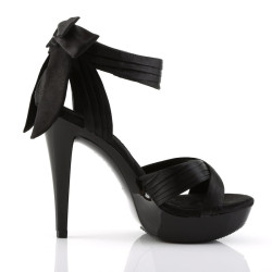 Fabulicious COCKTAIL-568 Black Strappy Heeled Sandals