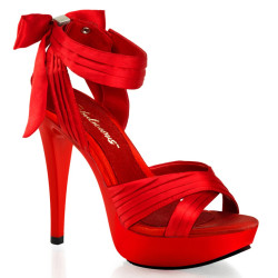 Fabulicious COCKTAIL-568 Red Strappy Heeled Sandals