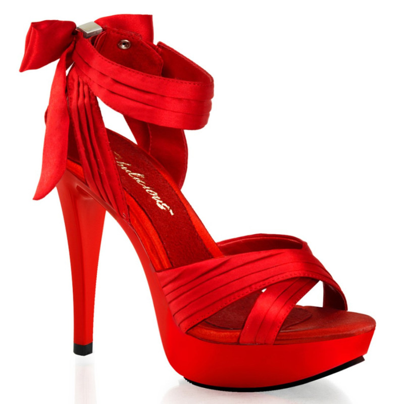 Fabulicious COCKTAIL-568 Red Strappy Heeled Sandals Fabulicious COCKTAIL-568 Red Strappy Heeled Sandals