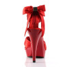 Fabulicious COCKTAIL-568 Red Strappy Heeled Sandals