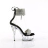 Pleaser DELIGHT-627RS Clear Ankle Cuff High Heels Shoes