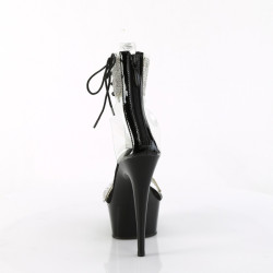 Pleaser DELIGHT-627RS Black Ankle Cuff High Heels Shoes