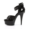 Pleaser DELIGHT-668 Black Bow High Heels Platform Women