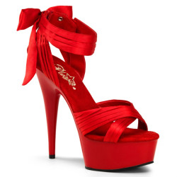 Pleaser DELIGHT-668 Red Bow High Heels Platform Women