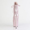 Pleaser ADORE-1020GP Blush Pink Glitter Patent Boots