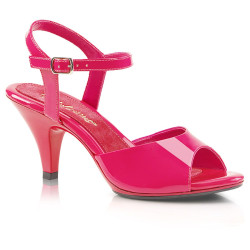 Fabulicious BELLE-309 Pink Patent Low Heeled Sandals