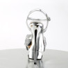 Pleaser ECLIPSE-619G Silver Stiletto High Heels Sandals