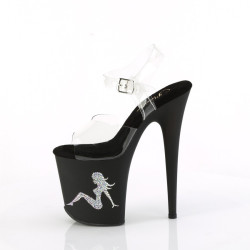 Pleaser FLAMINGO-808TGRS Exotic Pole Dance High Heels