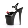 Pleaser FLAMINGO-809GB Black Exotic Pole Dance High Heels
